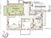 Camera 14 mq in appartamento completamente ristrutturato