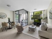 Carefully composed north facing living with a refined...