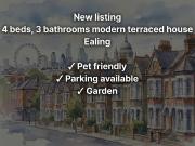 Carlisle Avenue, London W3, 4 bed terraced house to...