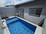 Casa 2 Quartos Suíte Piscina 3 Vagas Lado Interior Mongaguá