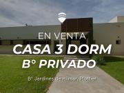 CASA 3 DORMITORIOS EN VENTA EN PLOTTIER B° PRIVADO