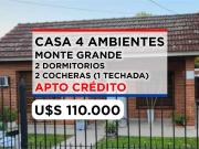 CASA 4 AMBIENTES EN VENTA MONTE GRANDE