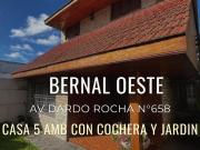 CASA 5 AMB CON JARDIN Y COCHERA BERNAL OESTE
