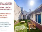 Casa 6 ambientes con jardín y terraza, Villa Luro,...
