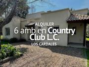 CASA 6 AMBIENTES EN ALQUILER, COUNTRY CLUB LOS CARDALES