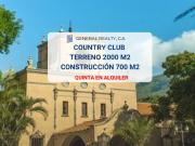 Casa Alquiler Ccs Country Club 2000M2 Terreno 700M2...