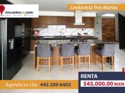 CASA AMUEBLADA EN RENTA EN LINDAVISTA TRES MARIAS, MORELIA