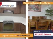 CASA AMUEBLADA EN RENTA EN PASEO DEL PARQUE TRES MARIAS,...