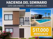 ¡casa amueblada en renta lista para habitar en hacienda...