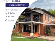 CASA CAMPESTRE AMOBLADA EN ALQUILER