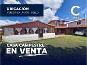 CASA CAMPESTRE EN VENTA, VEREDA LA UNIÓN BELLO ANTIOQUIA