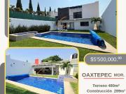 CASA CON ALBERCA EN OAXTEPEC, MORELOS – $5,500,000