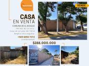 Casa con amplio terreno en Comuna El Bosque