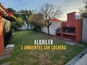 Casa c/parque en Q. Oeste, 2 dorm, parrilla y coch