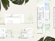 Casa de diseño Leah 3 recamaras amueblada piscina privada