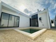 Casa de una planta en privada, Temozón