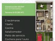 Casa dúplex en planta baja con 2 recámaras y amenidades