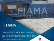 CASA DÚPLEX PLANTA BAJA EN VENTA EN COL. INFONAVIT EL...