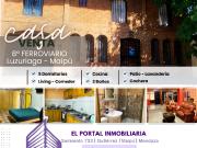 Casa e venta b feroviario luzuriaga, maipú