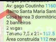 Casa em Avenida Gago Coutinho Vila Palmares Santo André/SP