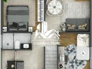 Casa em Parque Bitaru, São Vicente/SP de 43m² 2 quartos...