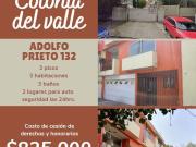 CASA EN, ADOLFO PRIETO 132, COL. DEL VALLE. ALCALDÍA...