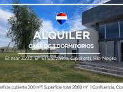 Casa en alquiler 3 dormitorios Cipolletti