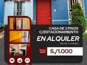 Casa en alquiler en condominio Villa Club 3, Carabayllo