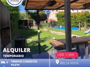 Casa en alquiler temporario de 4 dormitorios c/ cochera...