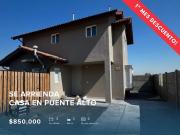 Casa en arriendo en PUENTE ALTO
