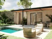 Casa en comunidad cerrada con casa club, en venta, Xpu...