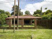 Casa en construcción en la Laguna de Lobos