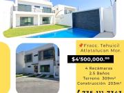 CASA EN FRACCIONAMIENTO EL TEHUICIL ATLATLAUCAN MORELOS