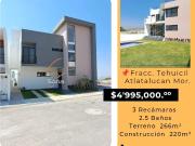 CASA EN FRACCIONAMIENTO EL TEHUICIL ATLATLAUCAN MORELOS...