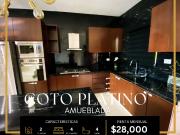 CASA EN RENTA AMUEBLADA EN COTO PLATINO DE 4 RECAMARAS