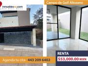 CASA EN RENTA EN CLUB Y DENTRO DEL CAMPO DE GOLF...