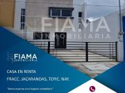 Casa en renta en Fraccionamiento Jacarandas, Tepic, Nayarit