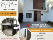 Casa en renta en Los Viñedos, Torreón, Coahuila de Zaragoza