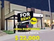 Casa en renta en siena residencial