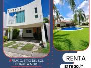 Casa en renta en Sitio del Sol, Cuautla, Morelos