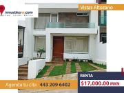 CASA EN RENTA EN VISTAS ALTOZANO, MORELIA