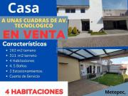Casa en venta, 4 habitaciones amplias, muy cerca de Av....