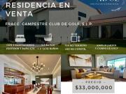 Casa en Venta Amueblada en el Fracc. Campestre Club de Golf