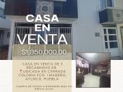 ?CASA EN VENTA DE 3 RECÁMARAS UBICADA EN CERRADA COLONIA...