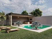 Casa en venta de dos pisos con 4 recamaras en Dzitya