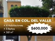 Casa en venta del Valle Nte
