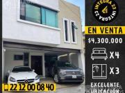 Casa en venta a 1 min de la Recta, 4 recámaras, súper...