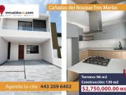CASA EN VENTA EN CAÑADAS DEL BOSQUE TRES MARIAS, MORELIA