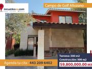 CASA EN VENTA EN CLUB Y DENTRO DEL CAMPO DE GOLF...