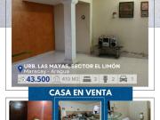 Casa en Venta en El Limón Aragua 410 m2. 3 hab